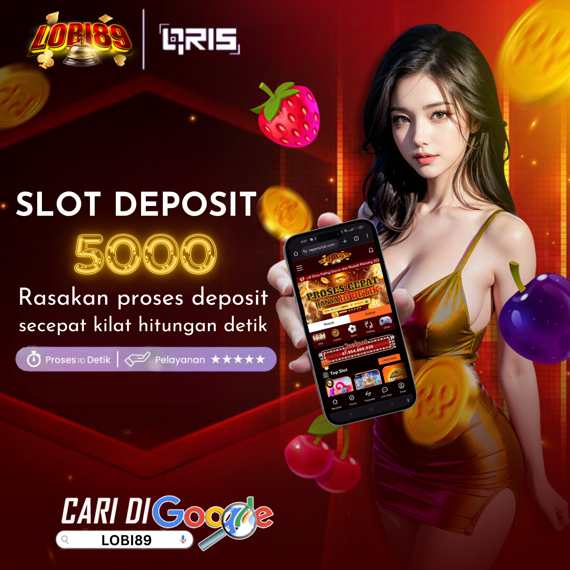 Lobi89 Situs Slot Deposit 5000 Via Dana & Slot Gacor RTP Tertinggi